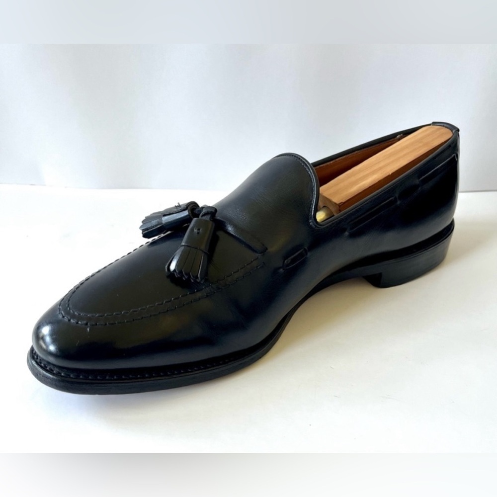 Allen Edmonds Black Leather Grayson Tassel Loafer Dress Shoe Size 11B